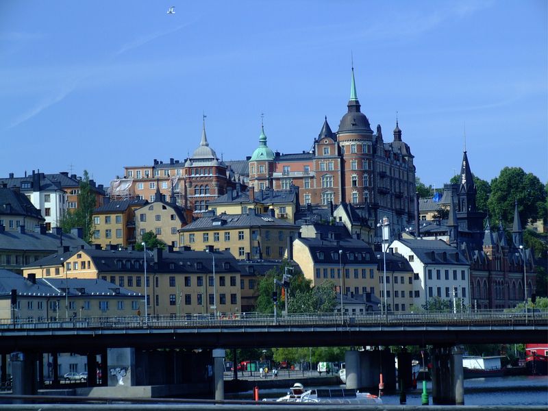 Stockholm vom Hafen aus