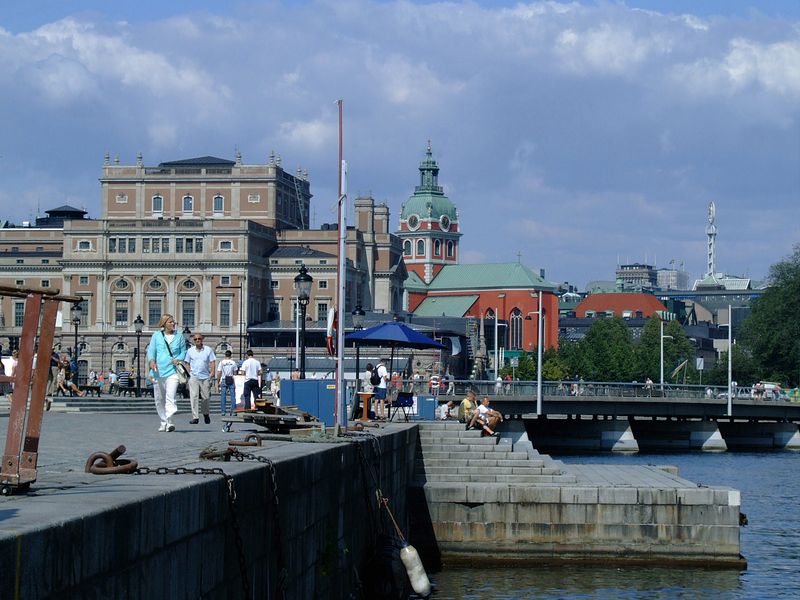 Blick vom Stadshuset zur Klara Kyrka